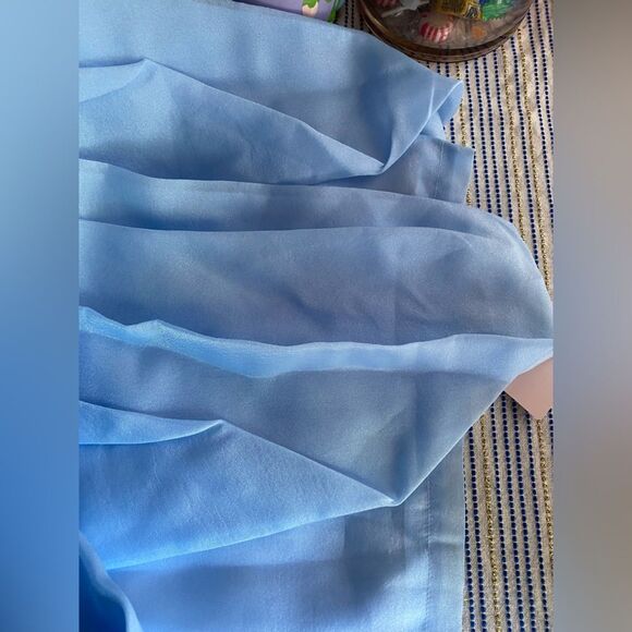 Oh Cici One Shoulder Ruched Mini Dress Light Blue Sz XS-S NWT - Picture 11 of 16